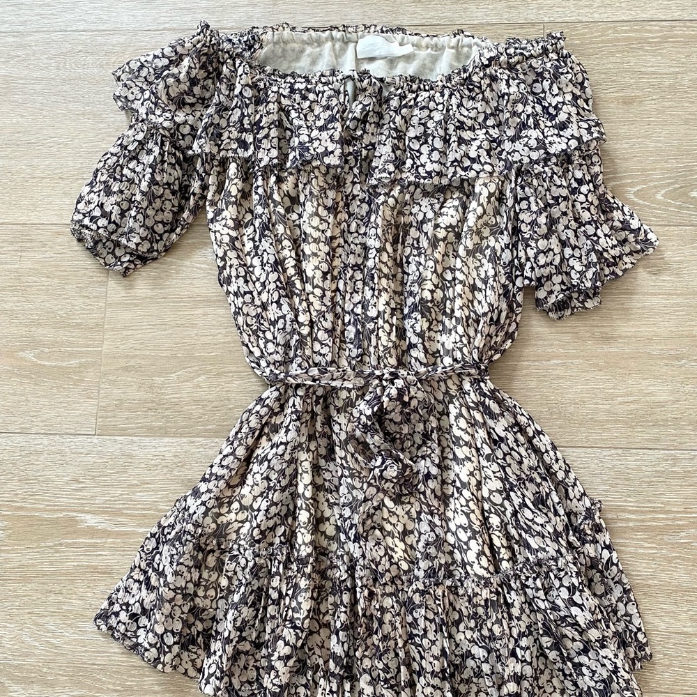 Zimmermann off the shoulder tie waist dress Size 1